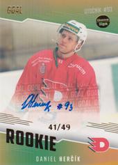 Herčík Daniel 22-23 GOAL Cards Chance liga Rookie Autograph #RO-16