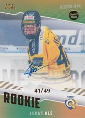 Heš Lukáš 22-23 GOAL Cards Chance liga Rookie Autograph #RO-18