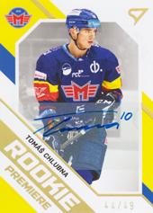 Chlubna Tomáš 21-22 Tipsport Extraliga Rookie Premiere Auto #RP-7