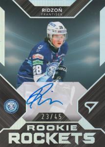 Ridzoň František 23-24 Tipos Extraliga Rookie Rockets Auto #RRS-FR