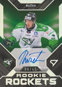 Ružek Jakub 23-24 Tipos Extraliga Rookie Rockets Auto #RRS-JR