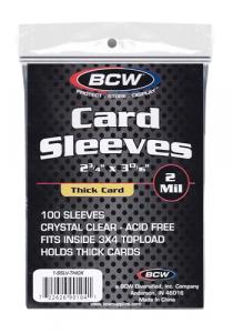 Balení 100 sleevů BCW Card Sleeves Thick