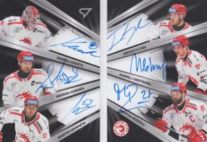 Kacetl Adámek Marinčin Flynn Nestrašil Růžička 25-26 Tipsport Extraliga Six Samurai Booklet #SB-TRI