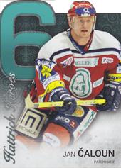 Čaloun Jan 17-18 OFS Classic Statistics Die Cut Hattrick Heroes #HH-6