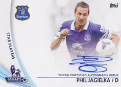 Jagielka Phil 13-14 Topps Premier Gold Star Players Autographs #SP-PJ