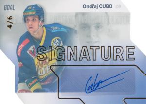 Cubo Ondřej 23-24 GOAL Cards Chance liga Signature Gold #S-28