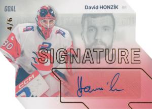 Honzík David 23-24 GOAL Cards Chance liga Signature Gold #S-43