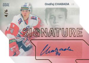 Chabada Ondřej 23-24 GOAL Cards Chance liga Signature Gold #S-44