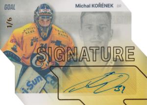 Kořének Michal 23-24 GOAL Cards Chance liga Signature Gold #S-52