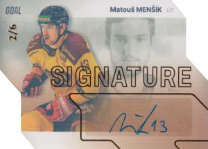 Menšík Matouš 23-24 GOAL Cards Chance liga Signature Gold #S-75