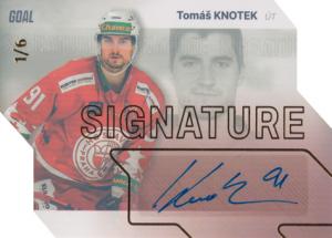 Knotek Tomáš 23-24 GOAL Cards Chance liga Signature Gold #S-87