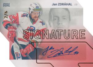 Zdráhal Jan 23-24 GOAL Cards Chance liga Signature Gold #S-94