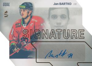 Bartko Jan 23-24 GOAL Cards Chance liga Signature Gold #S-99