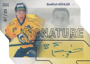 Köhler Bedřich 23-24 GOAL Cards Chance liga Signature Silver #S-5