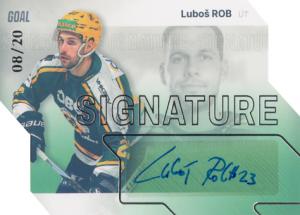 Rob Luboš 23-24 GOAL Cards Chance liga Signature Silver #S-9