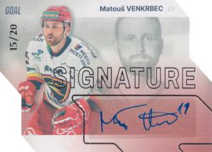 Venkrbec Matouš 23-24 GOAL Cards Chance liga Signature Silver #S-16