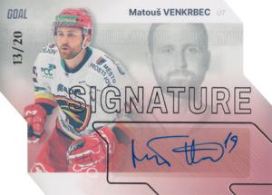 Venkrbec Matouš 23-24 GOAL Cards Chance liga Signature Silver #S-16