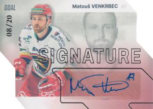 Venkrbec Matouš 23-24 GOAL Cards Chance liga Signature Silver #S-16