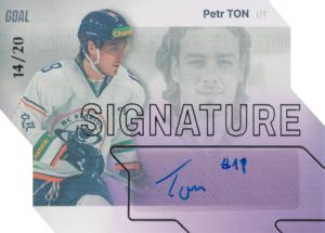 Ton Petr 23-24 GOAL Cards Chance liga Signature Silver #S-21