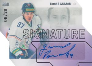 Guman Tomáš 23-24 GOAL Cards Chance liga Signature Silver #S-22