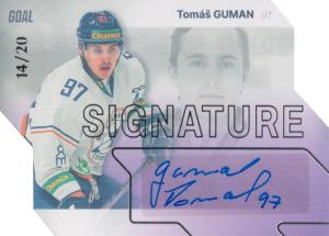 Guman Tomáš 23-24 GOAL Cards Chance liga Signature Silver #S-22