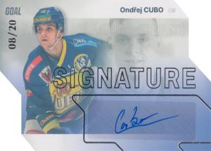 Cubo Ondřej 23-24 GOAL Cards Chance liga Signature Silver #S-28