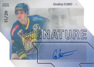 Cubo Ondřej 23-24 GOAL Cards Chance liga Signature Silver #S-28