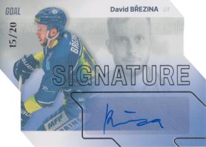 Březina David 23-24 GOAL Cards Chance liga Signature Silver #S-29