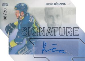 Březina David 23-24 GOAL Cards Chance liga Signature Silver #S-29