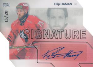 Haman Filip 23-24 GOAL Cards Chance liga Signature Silver #S-32