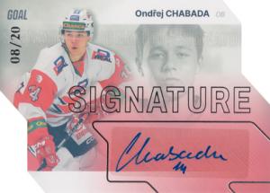 Chabada Ondřej 23-24 GOAL Cards Chance liga Signature Silver #S-44