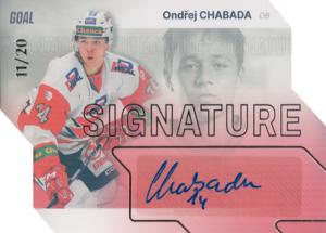 Chabada Ondřej 23-24 GOAL Cards Chance liga Signature Silver #S-44