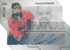 Svoboda Tomáš 23-24 GOAL Cards Chance liga Signature Silver #S-50