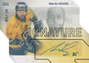 Novák Martin 23-24 GOAL Cards Chance liga Signature Silver #S-55