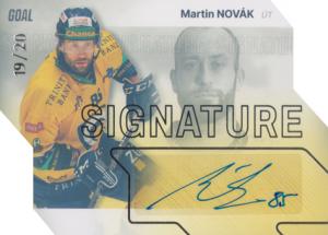 Novák Martin 23-24 GOAL Cards Chance liga Signature Silver #S-55