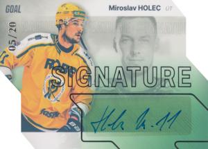 Holec Miroslav 23-24 GOAL Cards Chance liga Signature Silver #S-58