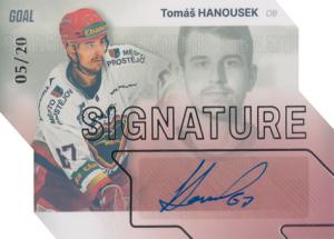 Hanousek Tomáš 23-24 GOAL Cards Chance liga Signature Silver #S-65