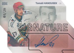 Hanousek Tomáš 23-24 GOAL Cards Chance liga Signature Silver #S-65