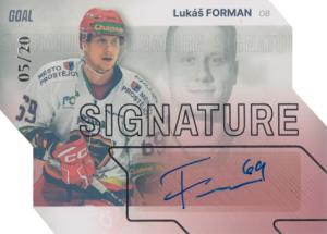 Forman Lukáš 23-24 GOAL Cards Chance liga Signature Silver #S-66