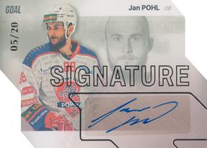 Pohl Jan 23-24 GOAL Cards Chance liga Signature Silver #S-67