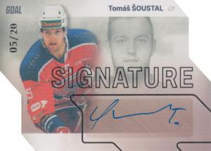 Šoustal Tomáš 23-24 GOAL Cards Chance liga Signature Silver #S-68