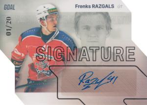 Razgals Frenks 23-24 GOAL Cards Chance liga Signature Silver #S-69