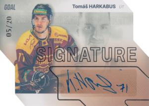 Harkabus Tomáš 23-24 GOAL Cards Chance liga Signature Silver #S-76