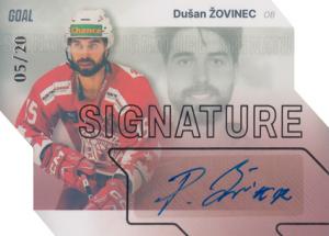 Žovinec Dušan 23-24 GOAL Cards Chance liga Signature Silver #S-84