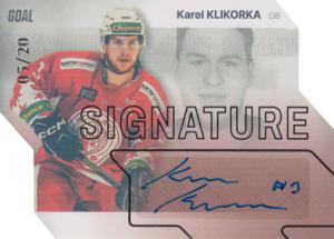 Klikorka Karel 23-24 GOAL Cards Chance liga Signature Silver #S-85