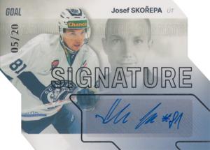 Skořepa Josef 23-24 GOAL Cards Chance liga Signature Silver #S-90