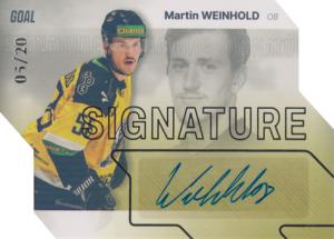 Weinhold Martin 23-24 GOAL Cards Chance liga Signature Silver #S-91