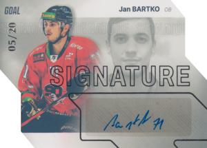 Bartko Jan 23-24 GOAL Cards Chance liga Signature Silver #S-99