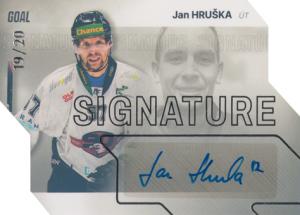 Hruška Jan 23-24 GOAL Cards Chance liga Signature Silver #S-100