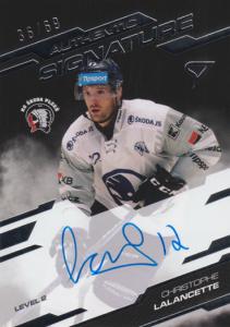Lalancette Christophe 25-26 Tipsport Extraliga Authentic Signature Level 2 #SL2-CL
